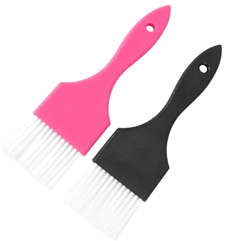 Artibetter Spazzola per Tintura da Parrucchiere 2 Pezzi Pettine per Colorazione Chioma, Pennello Applicatore Impugnatura Comoda e Design Fori, per Uso Professionale e Fai da Te Stili multipli