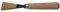 STUBAI Stemmeisen Stechbeitel Serie 52 - Form 63 | Schweizer Messer Form B 50 mm, mit Holzgriff, zum Vorstechen, Kerb- und Reliefschnitz, für glatte Flächen, zur präzisen Bearbeitung von Holz