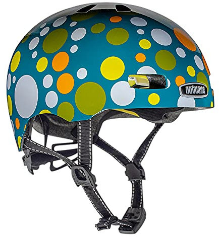 Nutcase Street-Polka Face Helm, Mehrfarbig, S