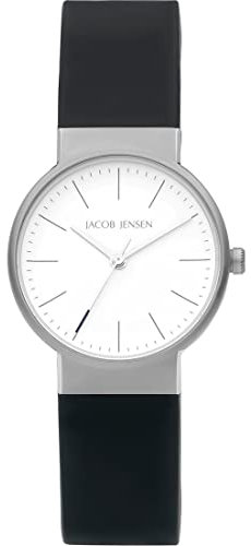 Jacob Jensen Damen-Uhren Analog Quarz One Size Dunkelblau 32020796