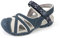 HEVA Womens Hiking Outdoor Sandals Closed Toe Adjustable hook and loop Outdoor Sports Sandals Ladies Trekking Athletic Walking Shoes(6UK 39EU, Blue)