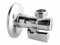 Eckventil 1/2 Zoll x 1/2 Zoll mit Feinfilter - Eckventil für Anschluss Wasserhahn Bad und Küche - Kugelhahn komplett aus Metall mit herausnehmbarem Filter