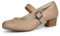 Ortho+rest Women Mary Janes Heels for Bunions Chunky Low Heels Court Shoes （5,Beige
