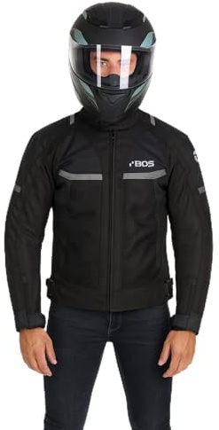 Adventure Motorradkombi Herren,Protektoren,Wasserdichter Biker-Anzug Textil–Touring Jacke & Hose,2-teilige Motorradkombi,Motorrad Touring Biker Kombi Herren – CE-Protektoren (JACKE/SCHWARZ, 5XL)