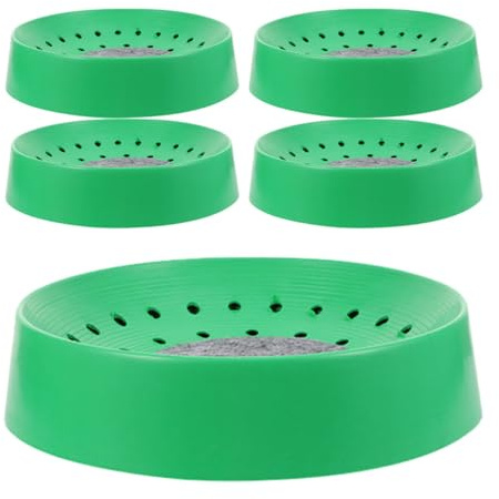 ASAKKURA Bassin d'Élevage de Pigeons 5 Pièces en Plastique, Bol Nidification Tapis, Conçu pour Élevage en Volière et Protection des Œufs