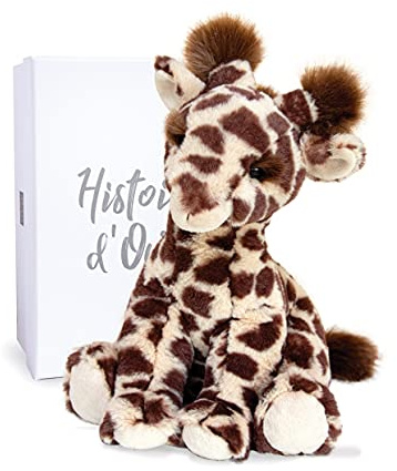Doudou et Compagnie Histoire d'Ours (HISU0) in Plüschtier Lisidie Giraffe, naturell, 30 cm – Geschichte von Bären., Braun