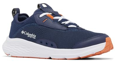 Columbia Mens PFG Castback Non Slip Boat Shoe, Nocturnal/Dusty Orange, 9.5 Wide
