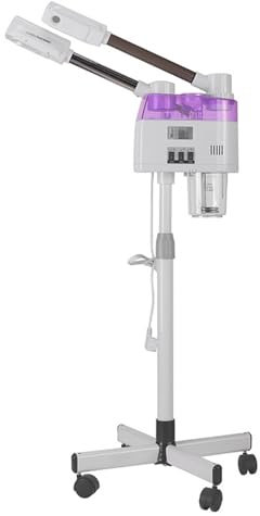 MINRS Evaporatore viso 2 in 1, 800 W, per sauna facciale, evaporatore con ugello caldo e freddo, vaporizzatore per sauna facciale, per famiglie, saloni di bellezza, spa