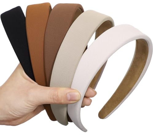 5 Stück Haarreifen Damen Set, 1.18 Zoll Haarreif Rutschfestes Haarband