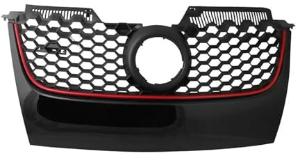 Parrilla Delantera Para VW Para Golf 5 Para MK5 V Para GTI 2006-2009 Rejilla Parachoques Rejilla Parachoques Delantera A Prueba Óxido Rejilla Entrada Aire Rejillas Frontales Radiador