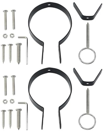 Healifty 2 Sets Replacement Ham Stand Fixing Holder Ham Holder Accessories Iron Simple Practical Design Stable and Firm Reliable Parts for Kitchen Use