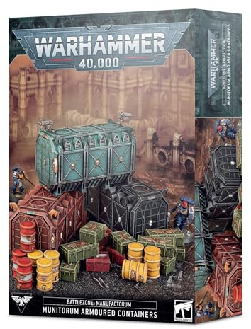 Games Workshop - Warhammer 40,000 - Battlezone: Manufactorum - Munitorum Armoured Containers, Black