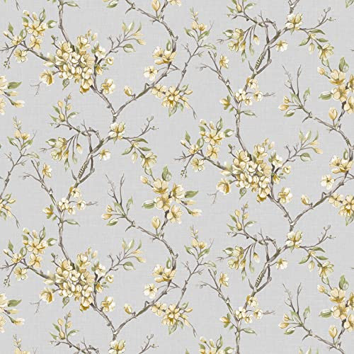 Boutique Eliza Yellow Summer Floral Wallpaper
