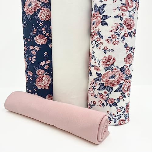 PAWOTEX Jersey stoff meterware Kinder Baumwollstoff meterware jerseystoff meterware zum nähen Baby jersey stoff kinder mädchen winter dicker 100% Baumwolle Öko-Tex mädchen jungen zum Nähen 150cmx50cm