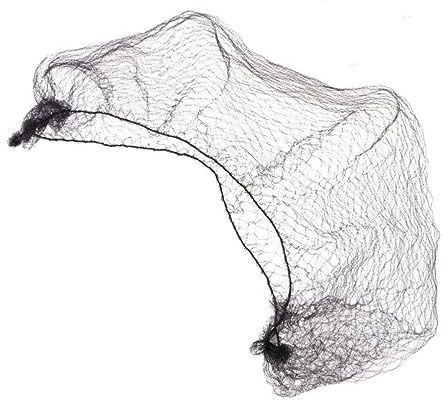 YOVECATHOU 100 PCS 16 Inch Invisible Hair Nets Bun Cover Elastic Edge Mesh Hairnet Stretch Cap For Men Women