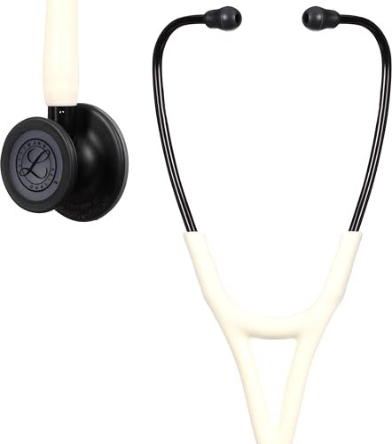 Littmann Cardiology IV Fonendoscopio diagnóstico, 6186C, campana de acabado en negro mate, tubo alabastro