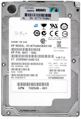 SIMPLETEK - Hard disk interno Savvio 300GB SAS 2.5 HDD | Disco Rigido 15000RPM Cache 64 MB | Ideale per Server e NAS (Ricondizionato)