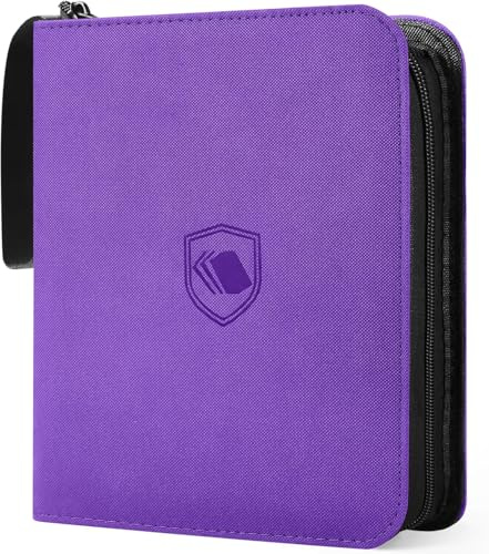 1200 Pockets Trading Card Binder, PU Cover Zipper Card Collection Album | 3-Ring Card Folder Holder for MTG, TCG, Game Cards, Sports Cards