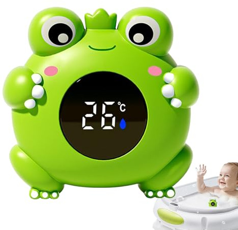 Termometro per bagno per bambini rana | Termometro per vasca impermeabile | Termometrro per acqua neonato a LED | Cute calibro temperatura del bagno per bambini digitale per sicurezza infantile, termo