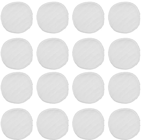 JOINPAYA 20pcs White Cotton Nursing Pads for Breastfeeding Washable Reusable Leakproof Breastfeeding Pads for Maternity Postpartum Care with Nine-Layer Absorbent Design