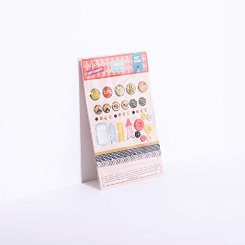Craft Asylum Embellishment Set 37 Pieces, Multi