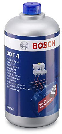 Bosch Brake Fluid DOT 4, 1 L - For Vehicles Manufactured before 2010 - Suitable for First Generation ABS Brakes