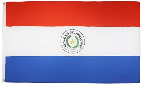 BANDIERA PARAGUAY 150x90cm - GRAN BANDIERA PARAGUAIANA 90 x 150 cm Poliestere leggero - Bandiere - AZ FLAG