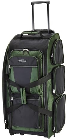Travelers Club 30 Xpedition Rolling Duffel Bag, Forest Green