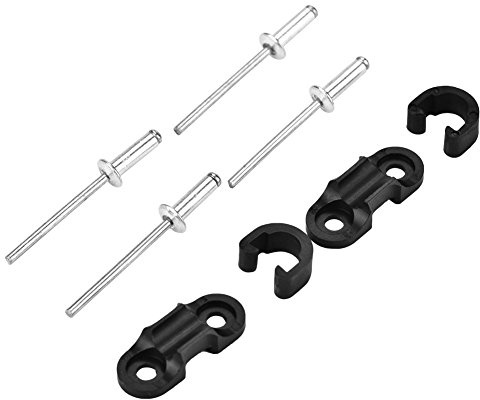 Alomejor Cykelbromskabelklämmor, ultralätta kabelstyrningar av aluminiumlegering säker C-klämma för mountainbike och vägcyklar terrängunderhåll