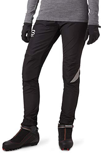 B DÆHLIE Daehlie Women's Winner 3.0 Cross Country Ski Pants - Wind and Water Resistant Stretch Pants, Black, X-Small