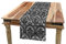 ABAKUHAUS Barock Tischläufer, Weinlese-Spitze-Art, Esszimmer Küche Rechteckiger Dekorativer Tischläufer, 40 x 180 cm, Schwarz und Weiß