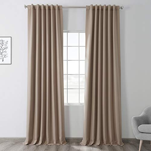 HPD Half Price Drapes Room Darkening Curtain 50 X 96 (1 Panel), BOCH-171316-96, Banyan Brown, 50W x 96L