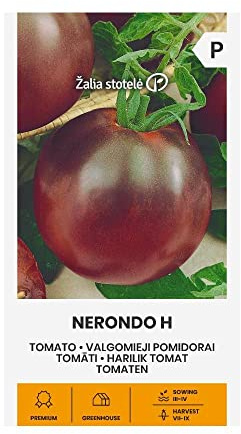 Zalia stotele | Semillas de TOMATE NEGRO H | Semillas de hortalizas | Semillas de plantas | Semillas Tomate | Semillas de jardín | 1 paquete