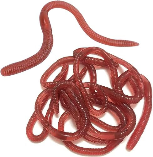 10 Piezas Lombriz Biónica,Lombriz Artificial,Juguetes de Gusanos de Silicona,Decoración de Halloween,Accesorios de Broma para Halloween Inocentes,Articulos De Bromas,Regalos Graciosos De Broma