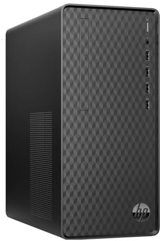 HP M01-F3012na Desktop PC (AMD Ryzen 3 5300G | 8GB DDR4 RAM 3200MHz | 256GB NVMe SSD | DVD-Writer | Windows 11) Black