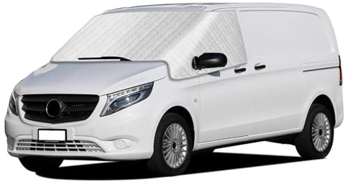 Couverture Pare-Brise de Voiture Compatible avec Mercedes-Benz Vito W447 2014-2025, Housse de Pare-Brise Thermique Couverture Pare Brise Voiture Hiver Anti Neige Anti Glace UV Soleil