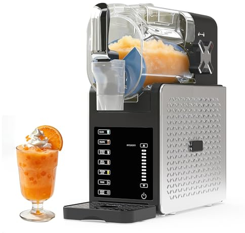 GarveeTech Sorbetière slush 200 W avec auto-nettoyage et 5 programmes – Réservoir de 1,9 l pour cocktails, milkshakes, maintien au frais 12 h, bac de récupération de 400 ml – Idéal pour la maison, le