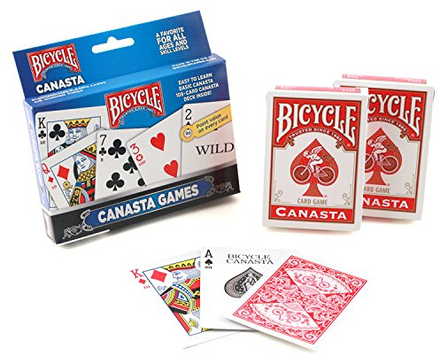 Bicycle Canasta Games Playing Cards, Multicolor