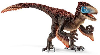 schleich DINOSAURS 14582 Dinosaurs Authentischer Utahraptor Dino - Prähistorischer Großer Dino, Dino-Spielzeug, Realistische Bewegliche Arme und Beweglicher Kiefer - Dinosaurier Spielzeug ab 4 Jahren