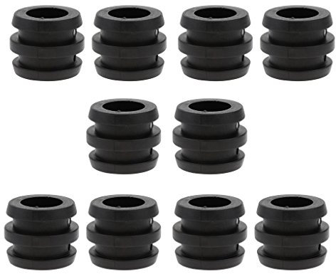 Sharplace 10 Stück Kickertisch Board Lagerstange Kickerbuchse Tischfußball Stangenpuffer Ersatz- Gummipuffer Tischfußball Maschine Lager Kickertisch Lager Zubehör für 16mm Kickerstangen Stoßfänger