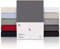 Blumtal® Premium Spannbettlaken 90x200cm 2er Set Jersey - Oeko-TEX zertifiziertes Bettlaken 90x200cm Baumwolle 100% - Spannleintuch 90x200 für Matratzen bis 25cm - 90x200 Spannbettlaken - Anthrazit