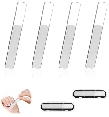 4 Stück Glasnagelfeile Professionelle Nagelfeilen Polierfeilen für Maniküre Pediküre Naturnägel Nagelpflege, Nano Glas Nagelpolierer für Baby Kinder Schwanger