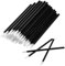 50 Pcs Disposable Lip Wands,Black Little Lips Brush,Lip Disposable Applicators,Tiny Cookie Paint Brush Black Mini Paint Brushes for Cookies