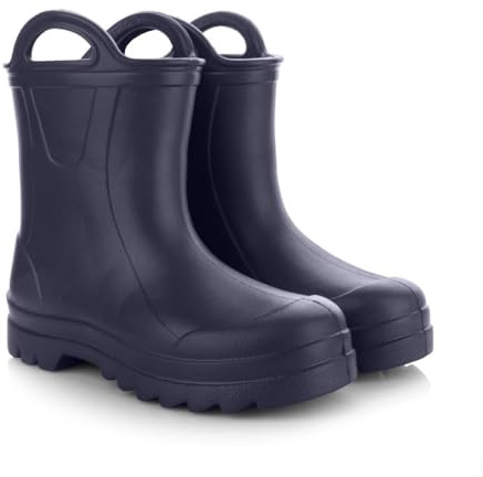 Lemigo Stivali Di Gomma Per Bambini Stivali Da Pioggia Molto Leggeri in Schiuma EVA con Grip per Bambini 735 Doggy (Blu navy, Sistema Taglie Calzature EU, Bimbo (0-5 anni), Numero, Media, 33)