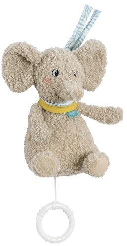 Fehn Mini speldosa elefant – baby sovhjälpmedel och gosedjur – uppskjutande musiklåda med mild melodi Vet du hur mycket stjärnkoppel står – för spädbarn och småbarn från 0+ månader