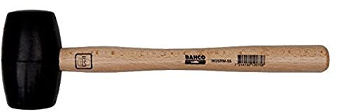 Bahco 3625RM-55 Rubber Mallet with Wooden Handle, Multi-Colour, 250 g 320 mm