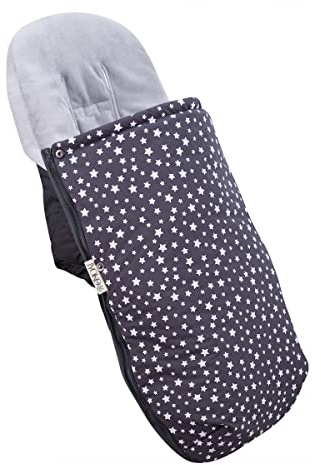 JYOKO Kids Universal Fußsack für Kinderwagen (Winter Sky, Thermo Fleece)