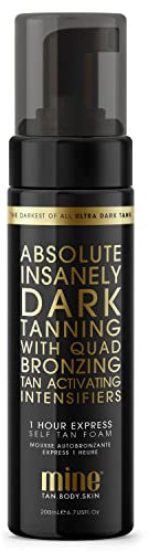 MINETAN BODY.SKIN, MineTan Absolute x 60 Selbstbräunerschaum Der dunkelste unter den dunklen Selbstbräunern 1 Stunde Expressbräuner ml, 200 ml