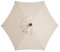 TIUTIU Ersatzabdeckung für Sonnenschirm – 6 Streben – 2 m/2,7 m/3 m – wasserdicht – UV-Schutz – Ersatzstoff (2,7 m/8,9 m, beige)