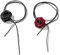PLKSEI 2 Pièces Blumen Choker Halskette Elegant Rosen-Choker Blumen Halskette Choker Halsband Blumen Gothic Stoff-Blumen-Halsketten für Frauen Mädchen Braut Hochzeit Party Geburtstag Weihnachten